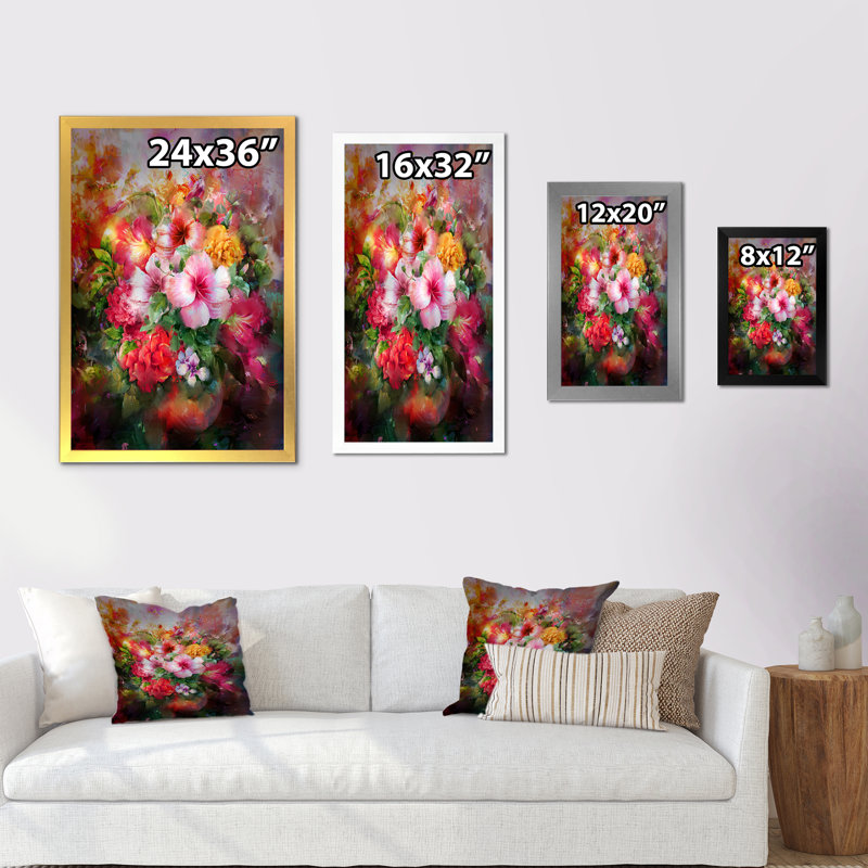 Fleurs de jardin Wasay, Cadre photo noir, H 20 po x l 12 po x P 1 po