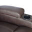 Fauteuil inclinable manuel pivotant en similicuir de 32 po de largeur avec fonction de massage Lexington
