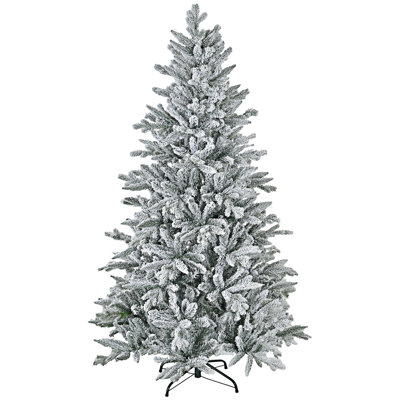 Arbre de Noël artificiel pin enneigé avec 616 branches de cèdre réalistes