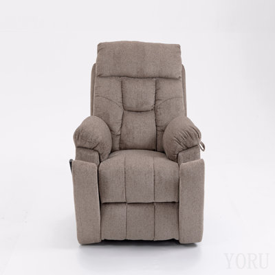 Fauteuil relevable électrique Old Age, canapé électrique plat en mousse haute densité, avec fonctions de chauffage et de massage, inclinable à 180 degrés, 2 porte-gobelets, 2 télécommandes, deux moteurs
