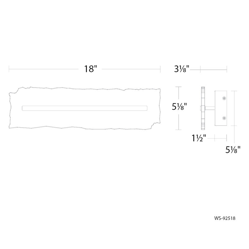 Taffeta Dimmable LED Wall Sconce With Spanish Alabaster Diffuser, 3000K Color Temperature, Antique Nickel