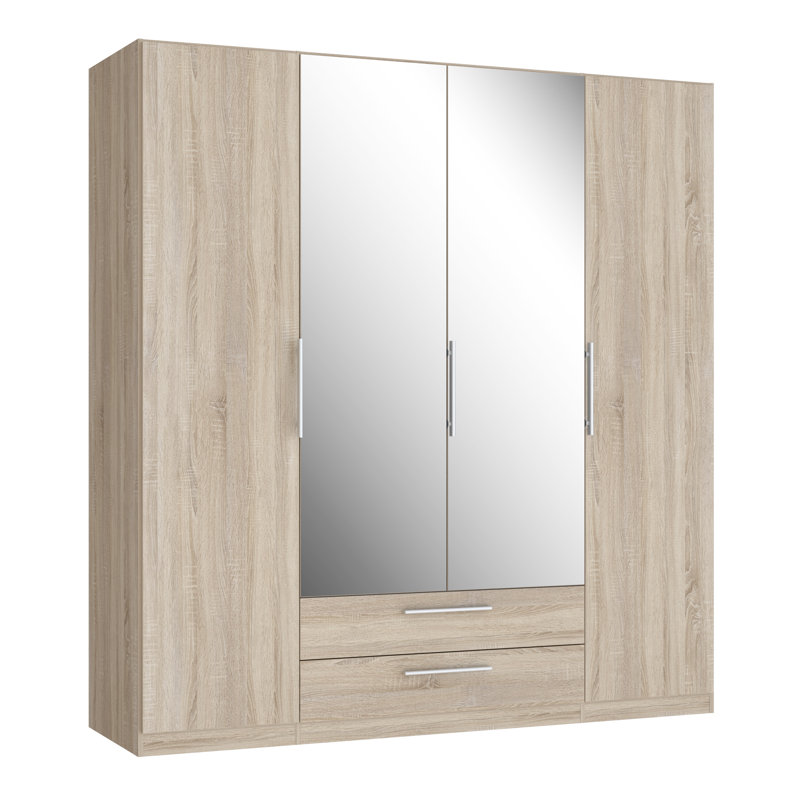 Ralleigh 4 Door Manufactured Wood Wardrobe