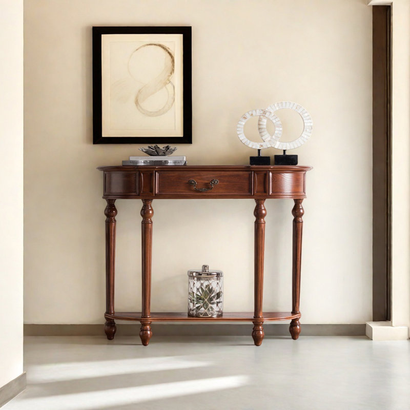 Console Retro Minimalist Elegant, Brun, H 35,43 po x l 39,37 po x P 10,24 po