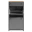 Armoire à chaussures réglable grise avec 2 tiroirs rabattables et rangement spacieux pour les formats de couloir sur mesure