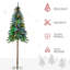 Arbre de Noël artificiel 6 pi avec 6 branches et 175 branches