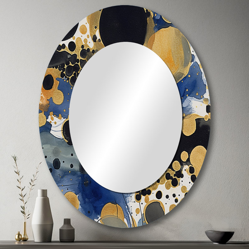 Laurier - Abstract Metal Mirror, 43" x 33"