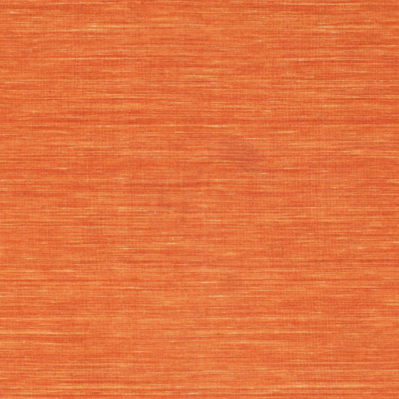 Tapis de zone orange contemporaine, Carré 7 pi x 7 pi