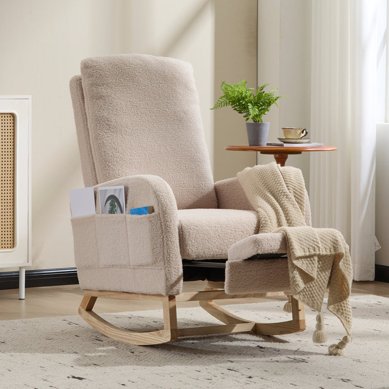 Chaise berçante Modern, Beige
