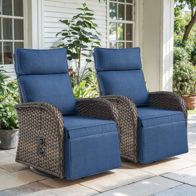 Chaise longue inclinable et réglable en osier Serita