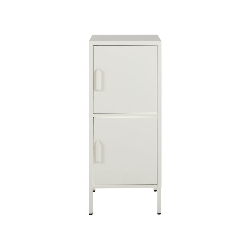 Mooresburg 2 -Door 4 -Shelf, White