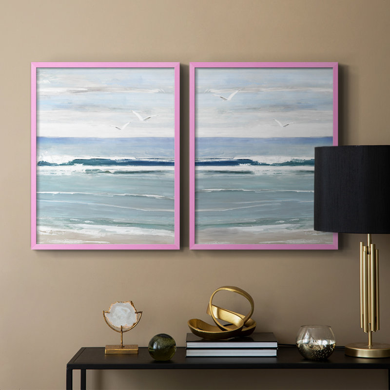 Impression encadrée Seagull Bay I-Premium - prête à être accrochée - aucun clou requis - aucun clou requis, H 15 po x l 24 po