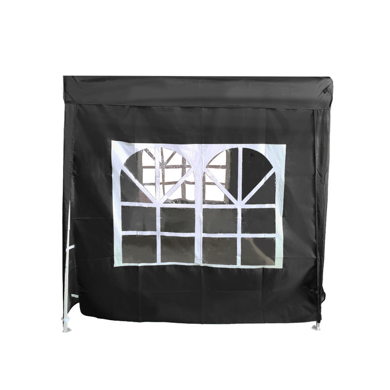 Aena Dakota Fields Black Fabric Side Wall for Gazebo