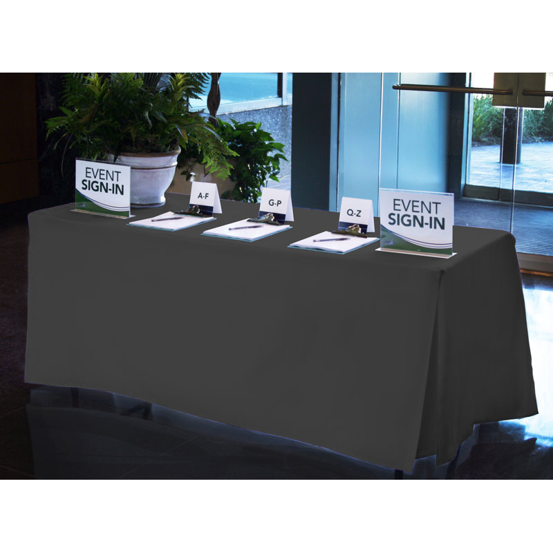 Tablevogue Table Cover, Charcoal, 72" L x 30" D
