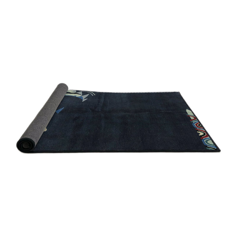 Abstract Indoor Rug, Round 7'
