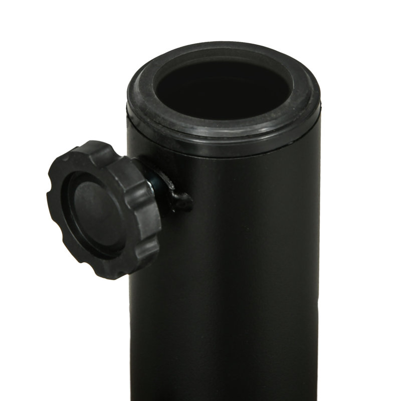 Base de parasol remplissable - 64 lb, pour l'extérieur, s'adapte aux poteaux de 1,5 po 2 po, aspect brun robuste pour les espaces extérieurs