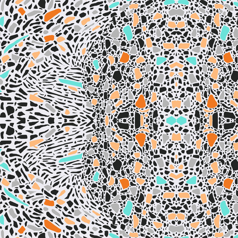 «Modern Mosaic Terrazzo» par Marta Barragan Camarasa - impression sur toile tendue, L 30 po x H 30 po