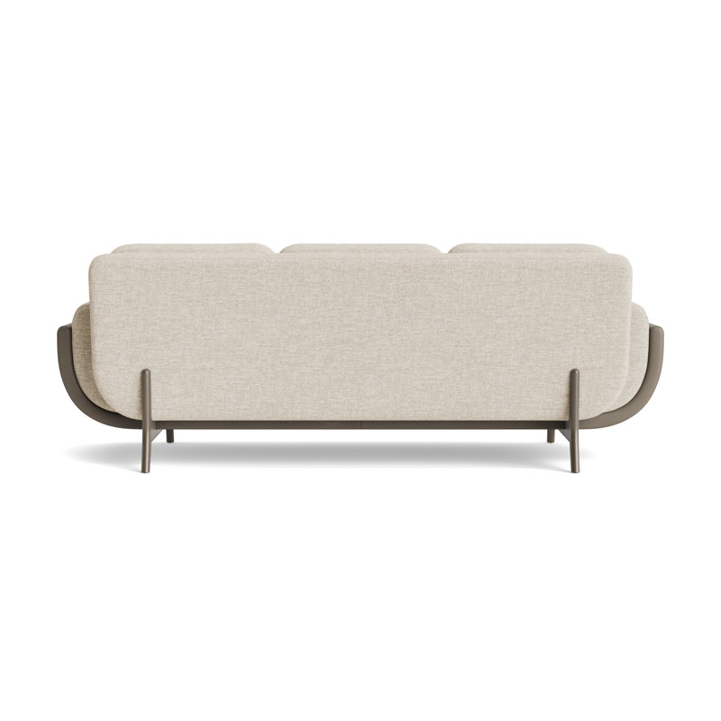 Regatta 100 Sofa, Textured Slub Weave-Toffee/Greenwich-Pewter, Driftwood