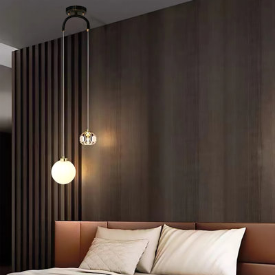 Branan 2 - Light Sphere Chandelier Ceiling Light With Crystal Accents