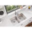 évier de cuisine à double cuve encastrable l 33" x l 20" avec drain parfait Lustertone Iconix