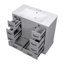 Ensemble de meuble-lavabo 36 po avec évier, six tiroirs, diviseur de tiroir multifonctionnel, tablette réglable-218790587