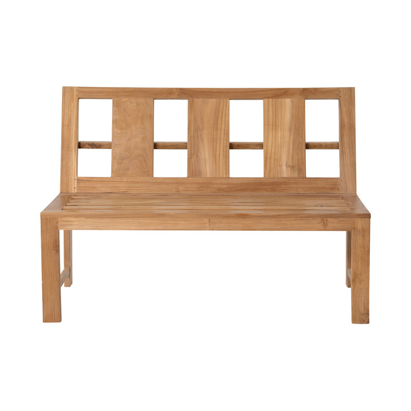 Banc de jardin en teck Ilarie, Charbon
