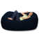 Bean Bag Chair Lounger - Large 6-Foot Shredded Memory Foam Bean Bag Chair - Removable, Machine Washable Microfiber Cover - Cozy 2-Person Breton Brand Sofa Lounger for Reading, Relaxing, and Gaming, in Multiple Colors and Fabrics