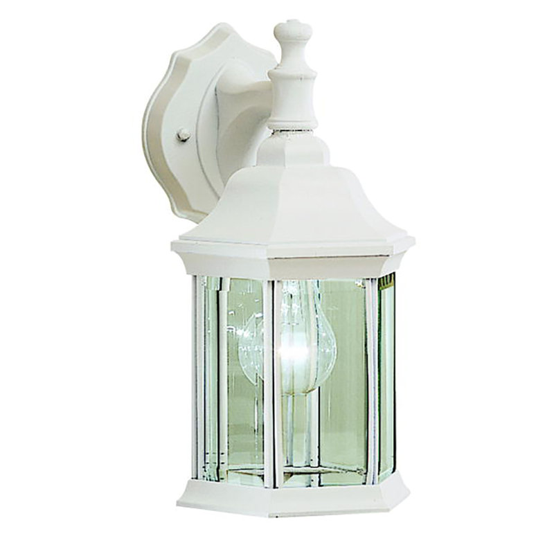 Lanterne murale d'extérieur à 1 ampoule Mahtotopa, Blanc