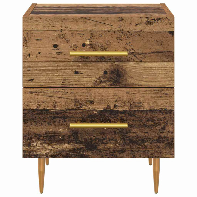 40cm W Manufactured Wood Bedside Table, Old Wood