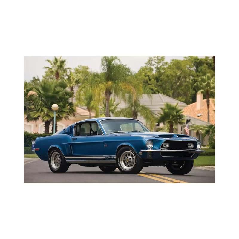 1968 Shelby Gt 500 Kr Fastback - Wrapped Canvas Print, 101.6 cm H x 66.04 cm W x 3.175 cm D
