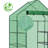 Metal-Framed PE-Covered Mini Walk-In Greenhouse With 4 Shelves-114486698-114486696