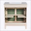 Armoire de meuble-lavabo 30 po avec lavabo en céramique, structure en bois massif, solution de rangement moderne avec tablette réglable en hauteur