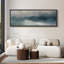 «Moody Blue Nautical Ocean Waves Coastal Extra Large», reproduction d'art sur toile encadrée-106766803-111696461