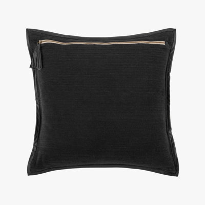Heavy Metal Leather Frame Pillow Cover & Insert