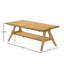 Table basse en bois avec tablette-130615466-130615464