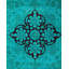 Tapis vert nouvel âge 6 pi 1 po x 9 pi Damos