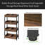 Stable Wood Storage Organizer,Fruit Vegetable Storage Rack Stand,Wine Rack Stand