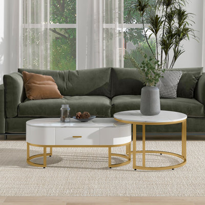 Almirah Extendable Frame Coffee Table with Storage