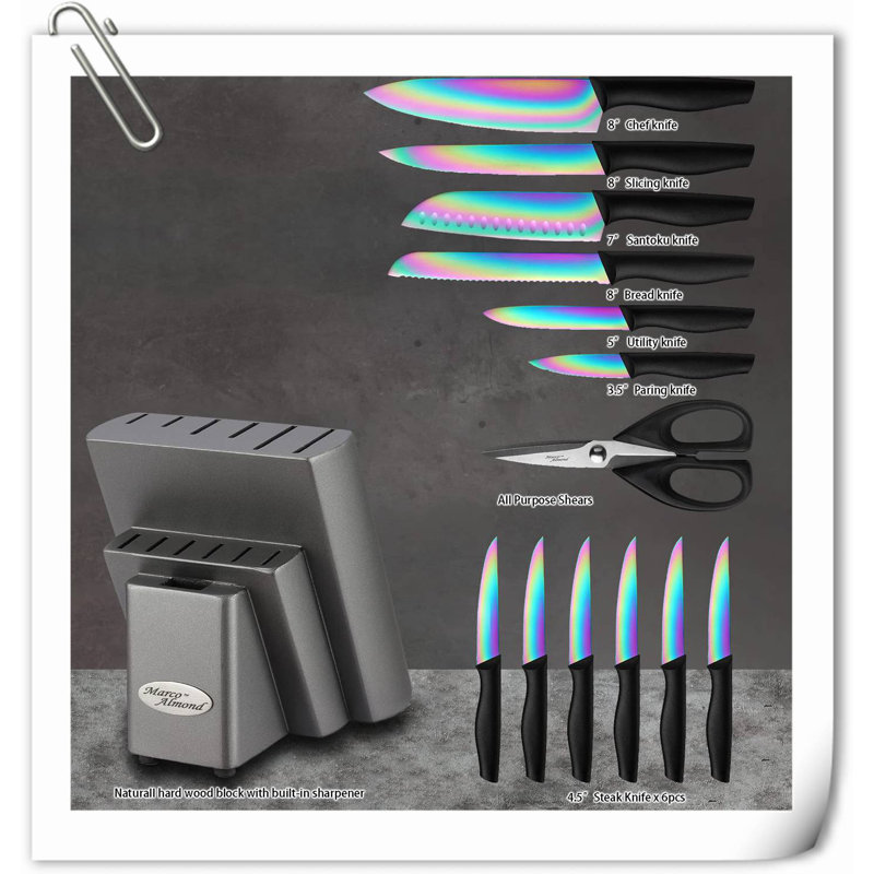 Rephen Rephen Knife 14 Piece Knife Block Set