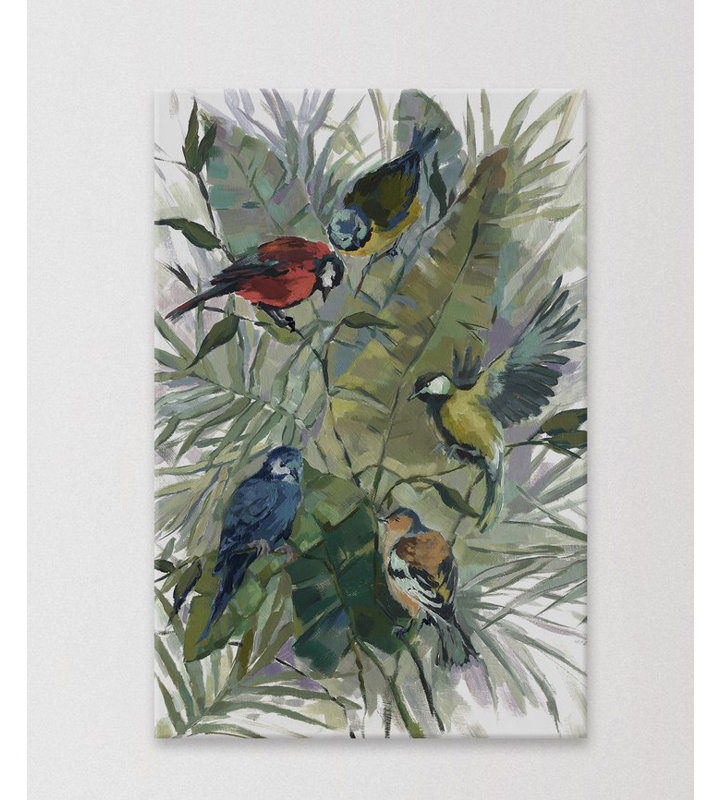 «Morning Birds II», reproduction sur toile, H 24 po x l 16 po