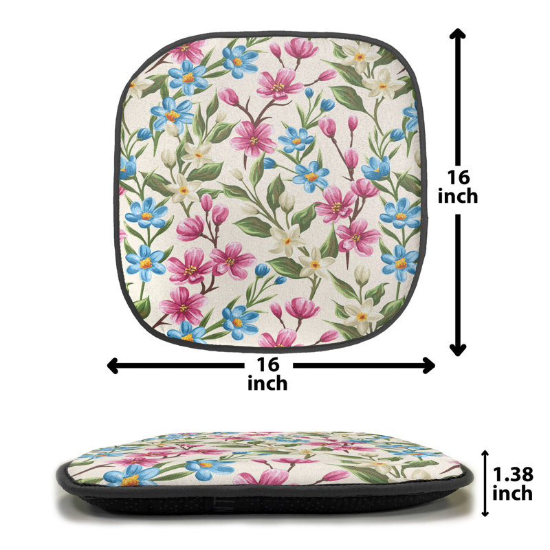Outdoor 1.38'' Dining Chair Seat Cushion