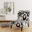 Fauteuil de chambre rembourré Black Palm Trees