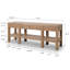 Capri 81.5'' W Solid Wood Console Table
