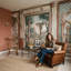 Murale classique de style méditerranéen avec colonnes romaines-2025848662-2025848657