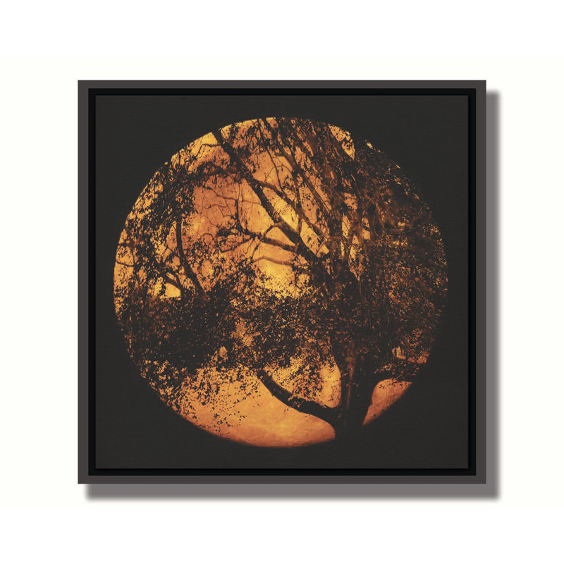 "T'was A Night" par Hal Halli on, Cadre flottant brun, Non, H 12,5 po x l 12,5 po