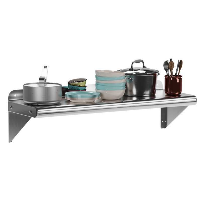 Support à casseroles en acier, H 10 po x l 36 po x P 12 po