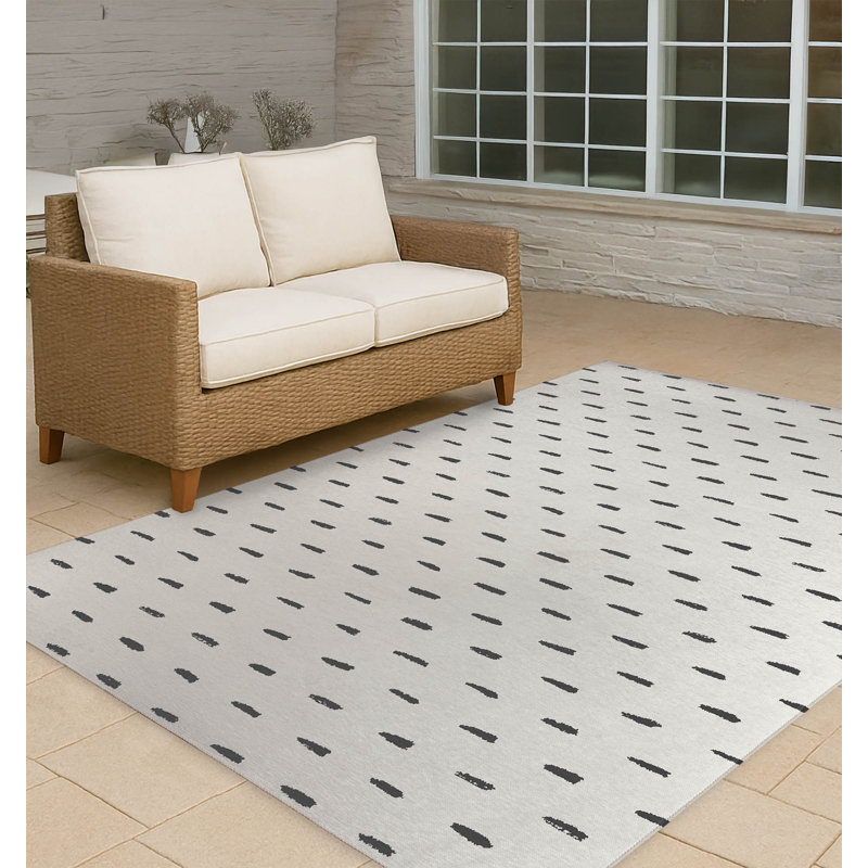 Long Drop Non-Slip Outdoor Rug, Rectangle 8' x 10'