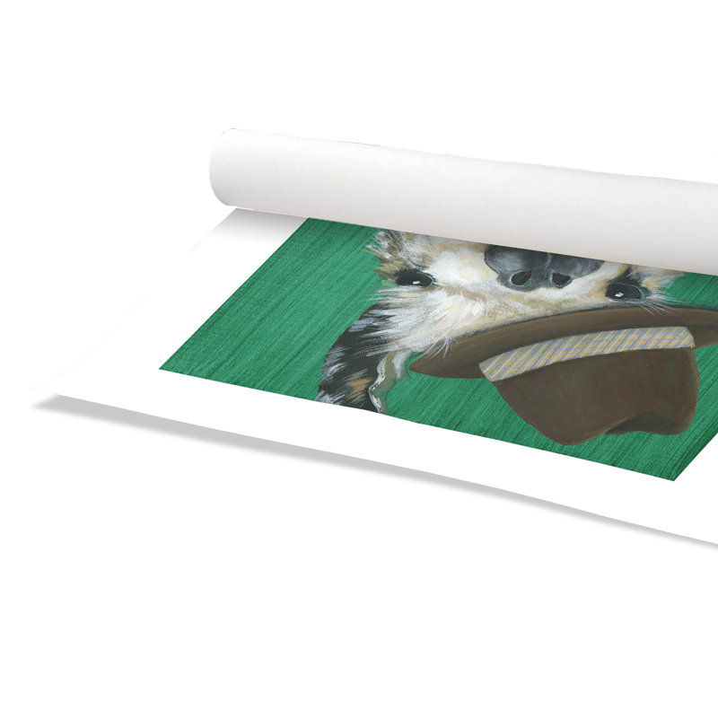 «Rolled Llama Gentleman», impression sur papier, H 16 po x l 16 po x P 1 po