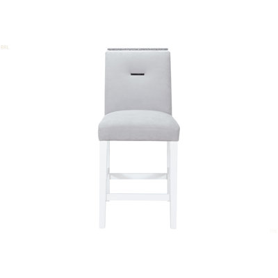 Tabourets gris (ensemble de 2)
