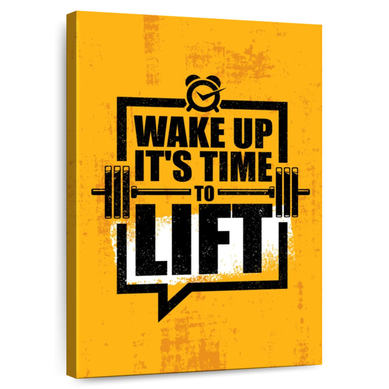 Kema Time To Lift Exercise Quote, 51" H x 34" W