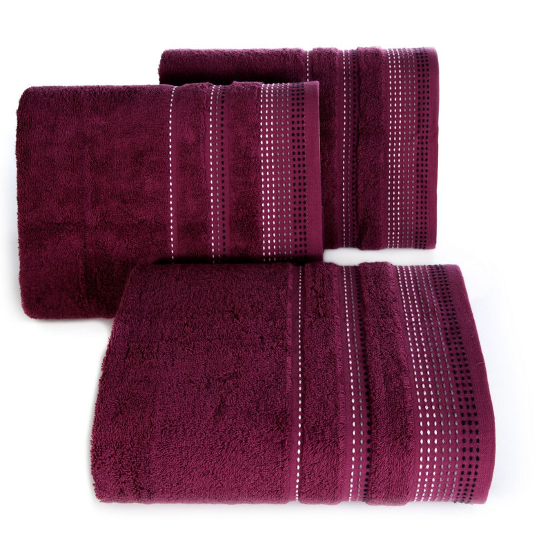 Itzael Midweight Jacquard Hand Towel, Plum